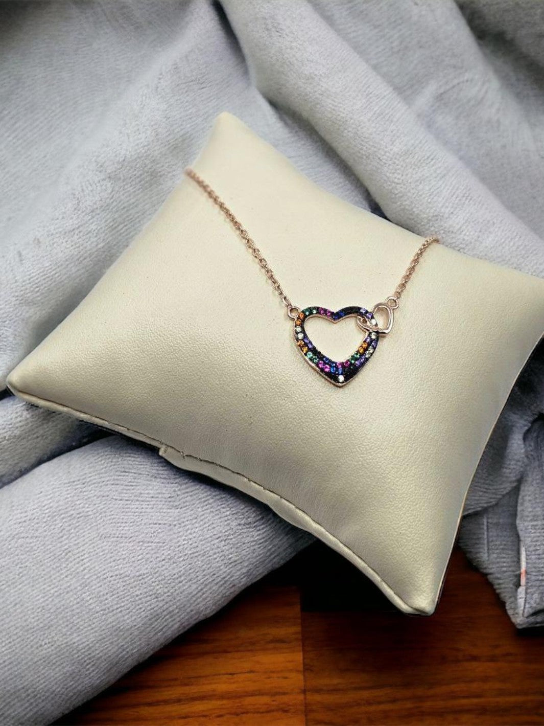 Rainbow Heart Pendant - PSA Jewels