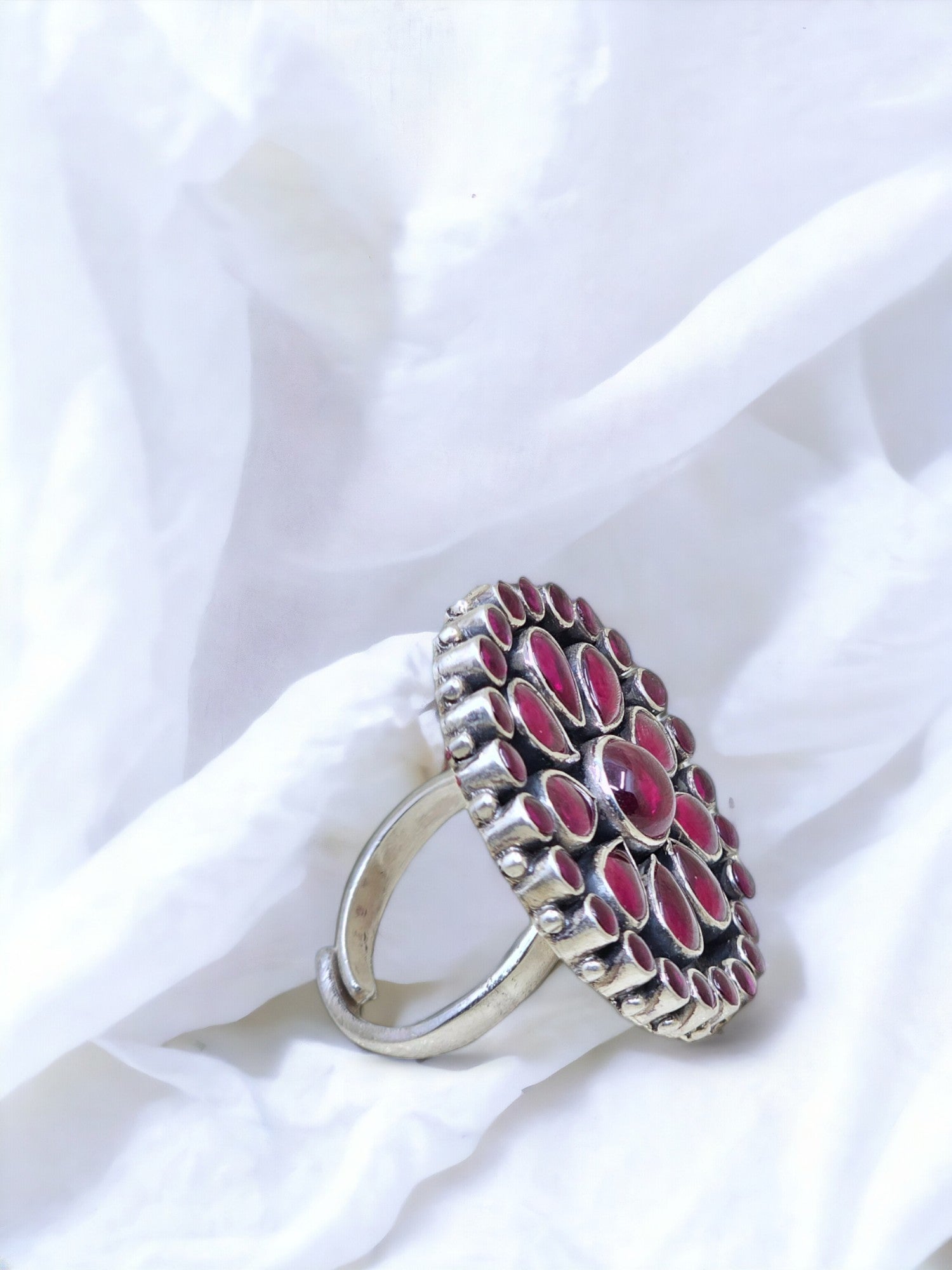 Maharani Cocktail- Intricate Motif Ring - PSA Jewels