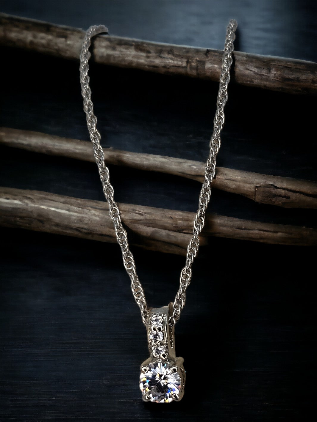 Sterling Silver Round Pendant - PSA Jewels