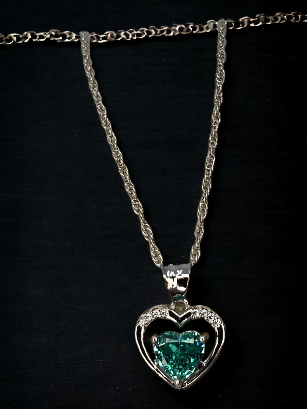 Sterling Silver Honey Moon Heart Pendant - PSA Jewels
