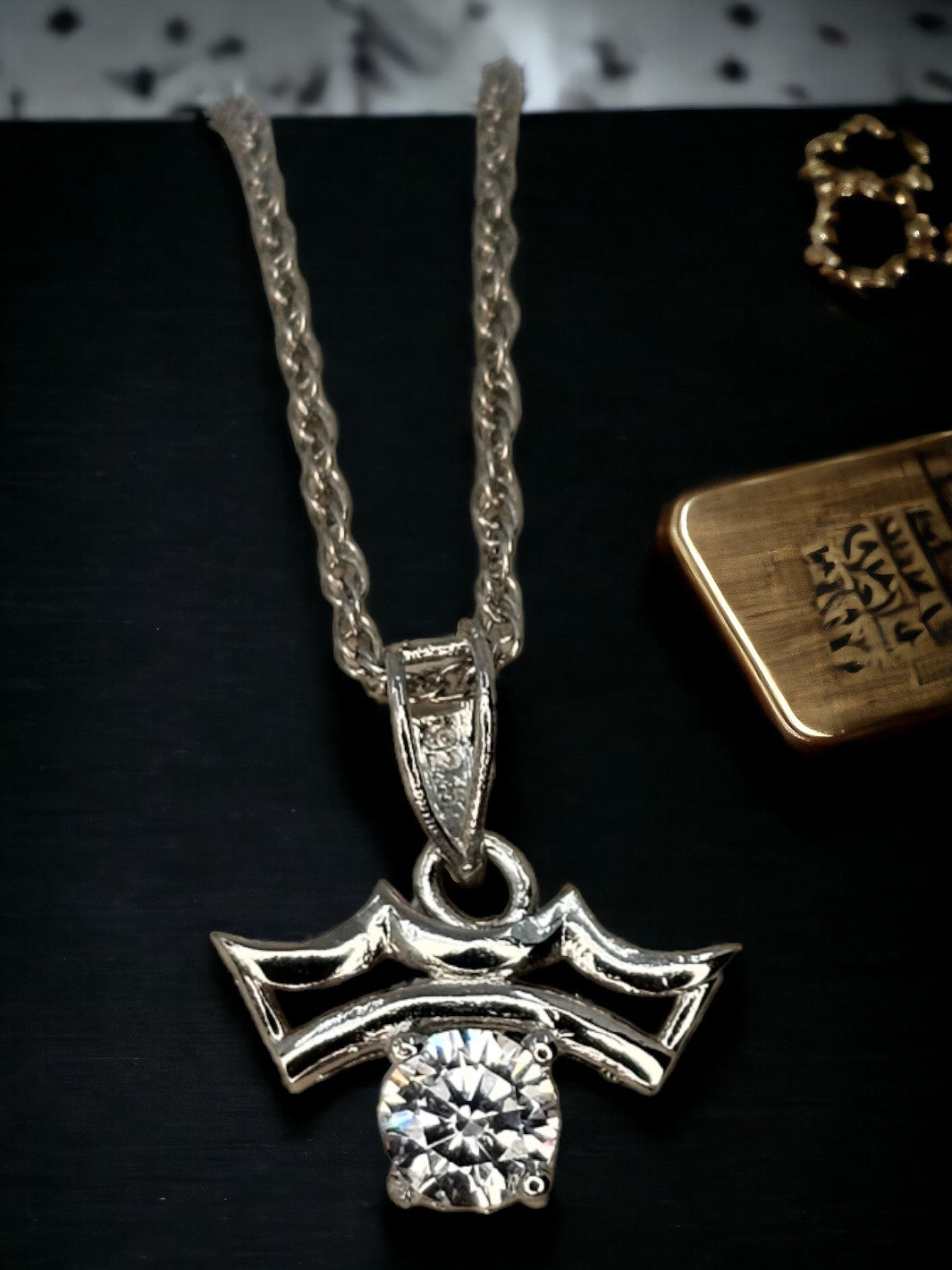 Sterling Silver Crown Pendant - PSA Jewels