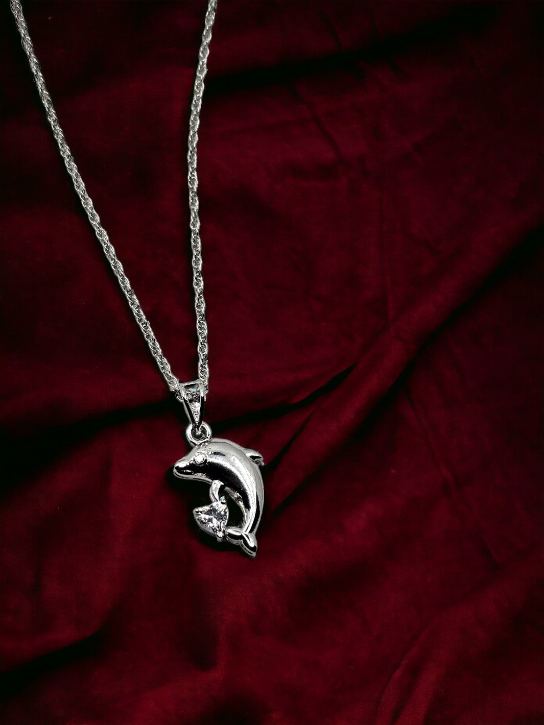 Sterling Silver Dolphin Pendant - PSA Jewels