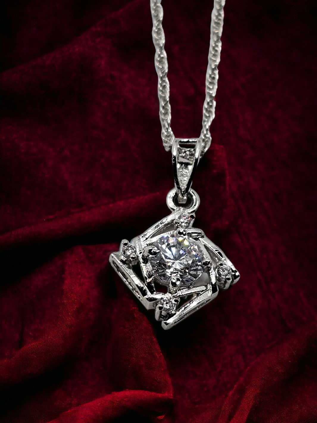 Vintage-Geometric-Square-Pendant - PSA Jewels