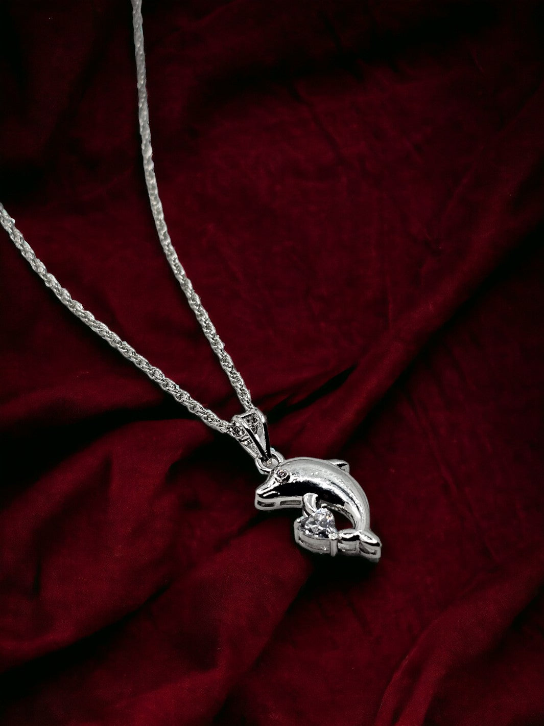 Sterling Silver Dolphin Pendant - PSA Jewels