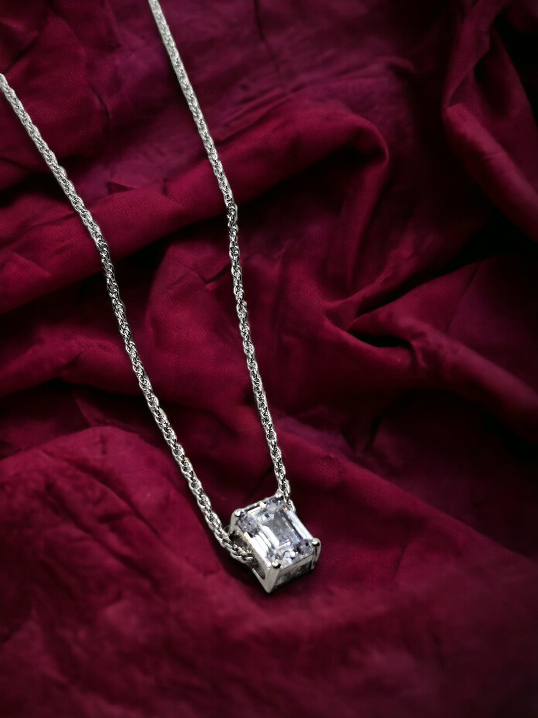 Sterling Silver Fair and Square Pendant - PSA Jewels