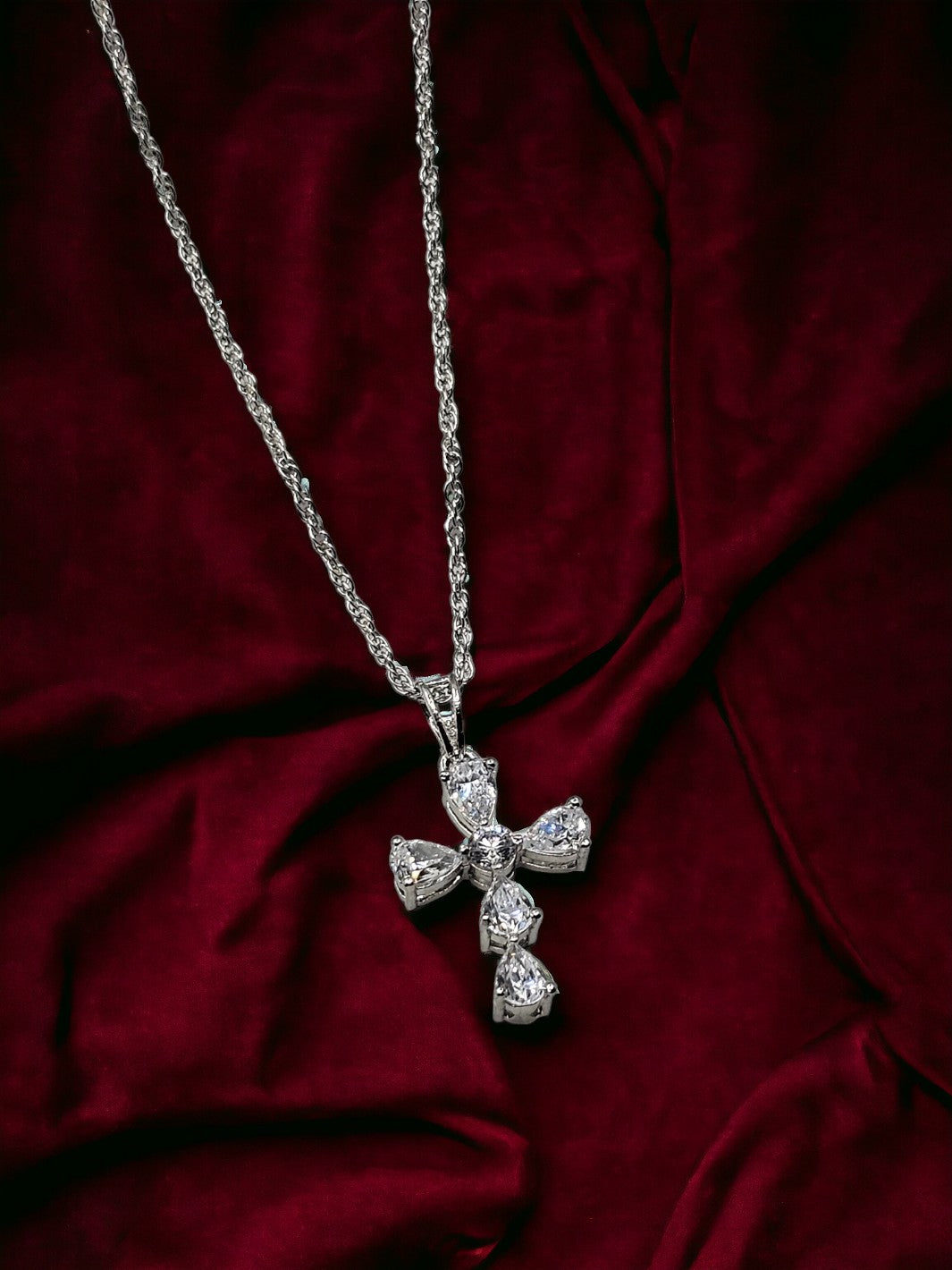Sterling Silver Cross with Jesus Pendant - PSA Jewels