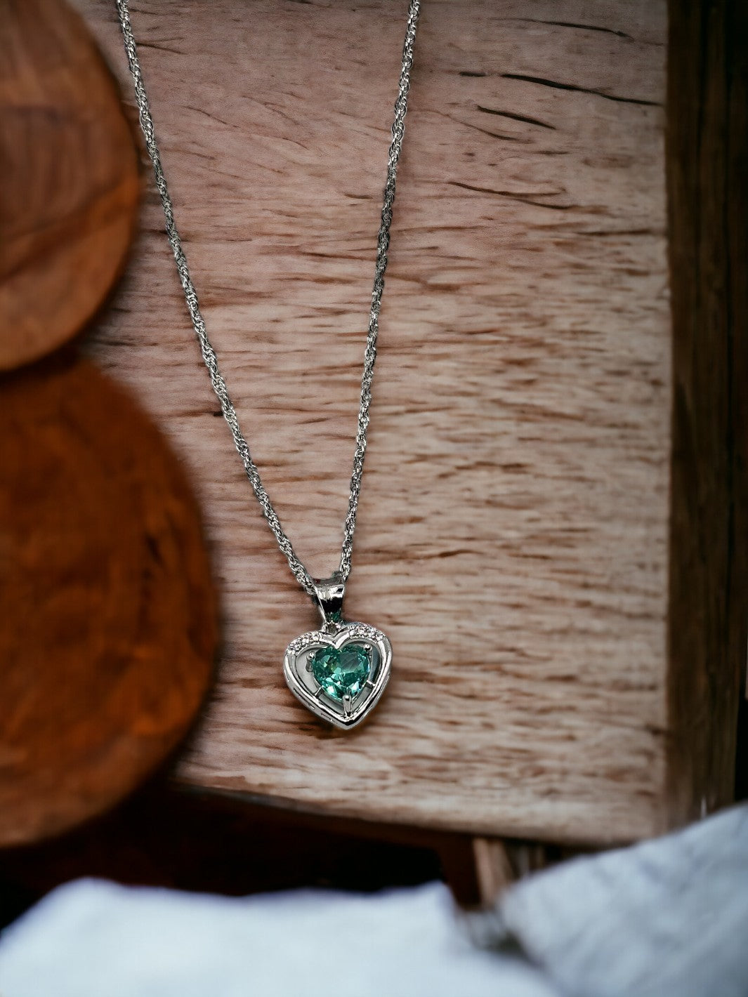 Sterling Silver Honey Moon Heart Pendant - PSA Jewels