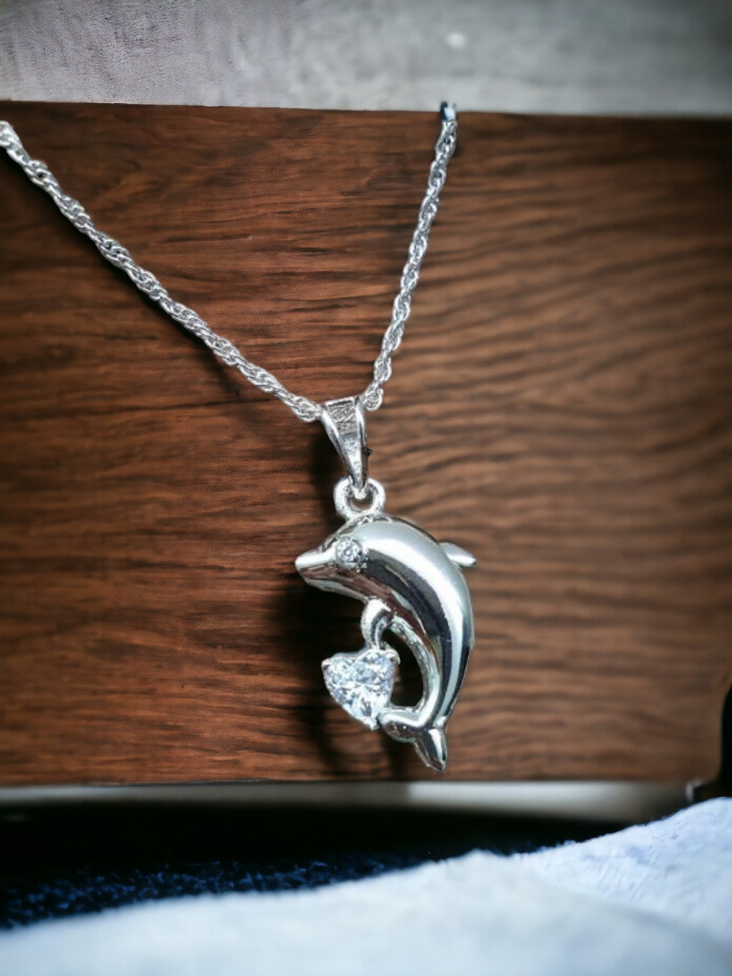 Sterling Silver Dolphin Pendant - PSA Jewels