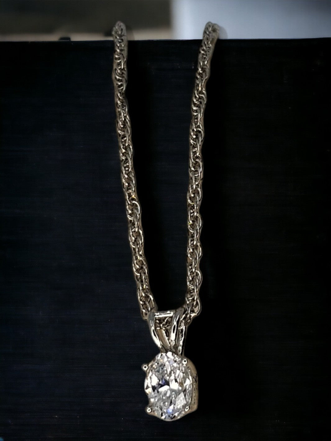 Sterling Silver Small Round Solitaire Pendant - PSA Jewels