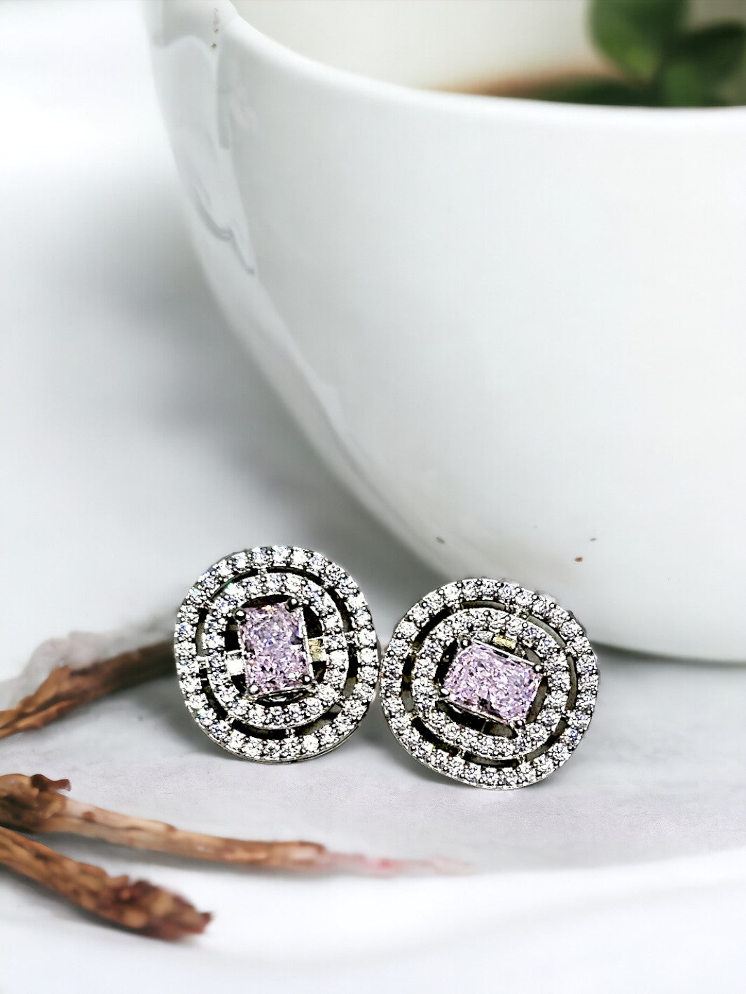 Double Halo Earring - PSA Jewels