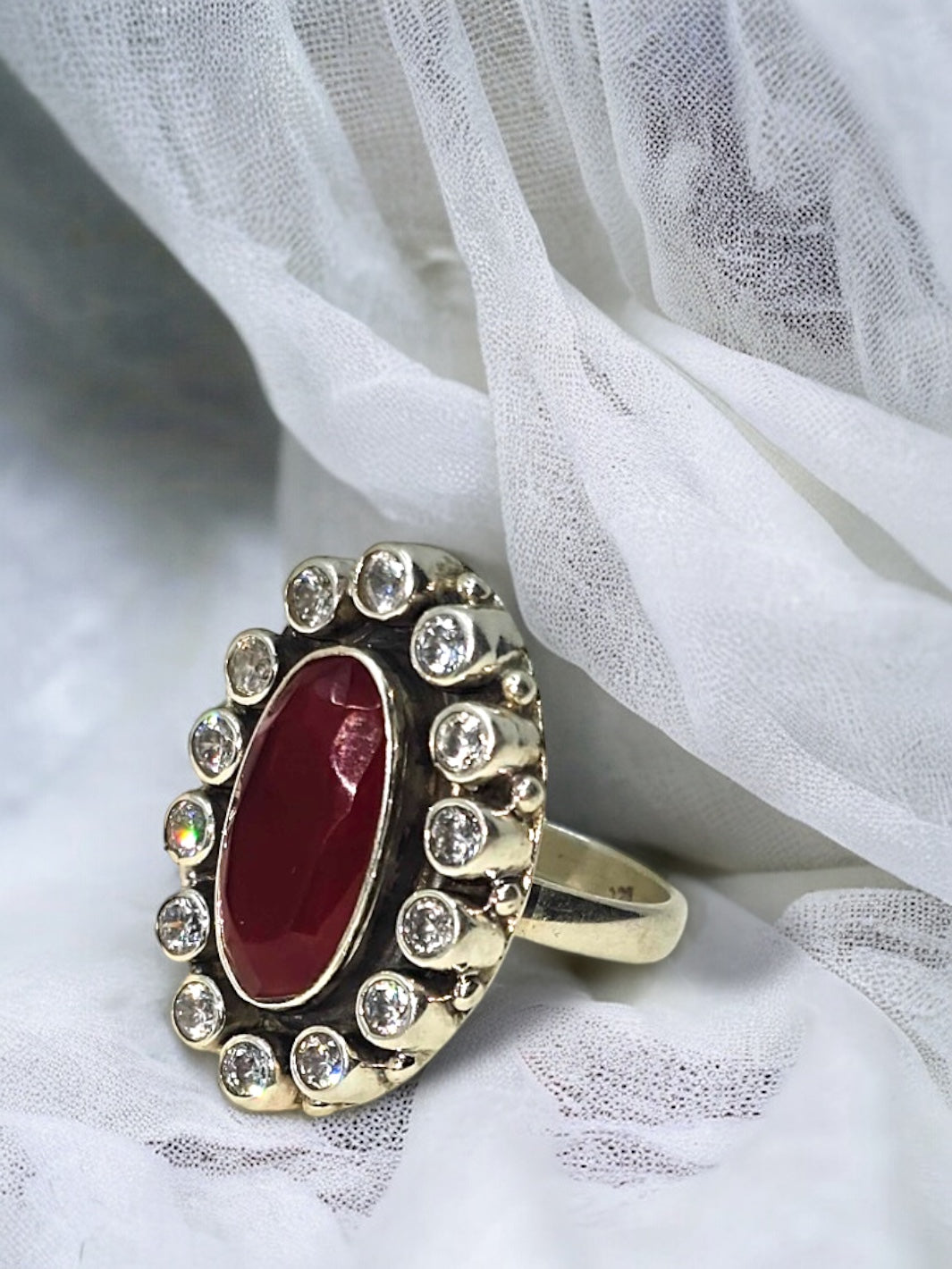 Tattva - The Jadau Oval Ring - PSA Jewels