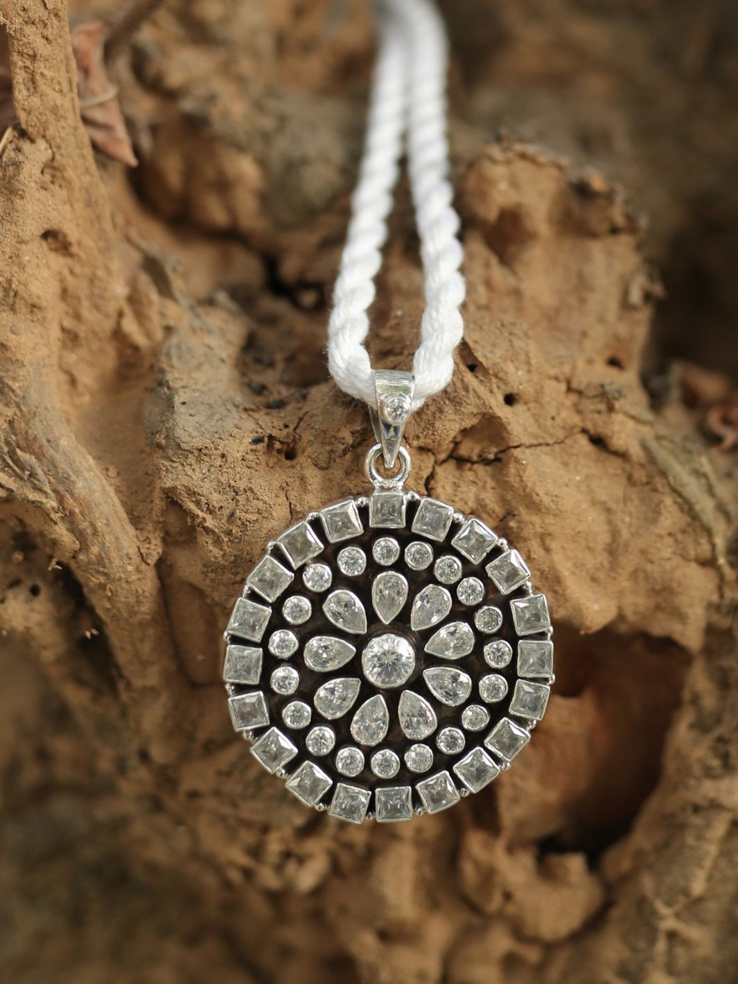Polki Stone Cut Pendant - PSA Jewels