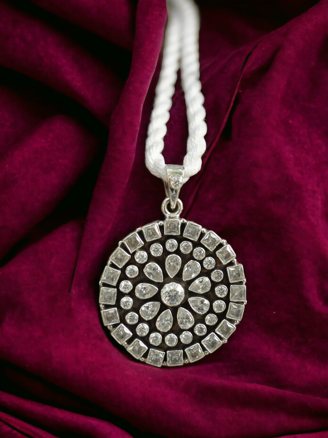 Polki Stone Cut Pendant - PSA Jewels