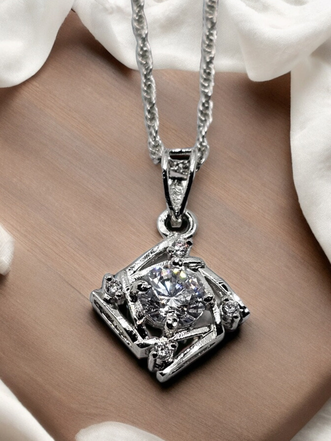 Vintage-Geometric-Square-Pendant - PSA Jewels