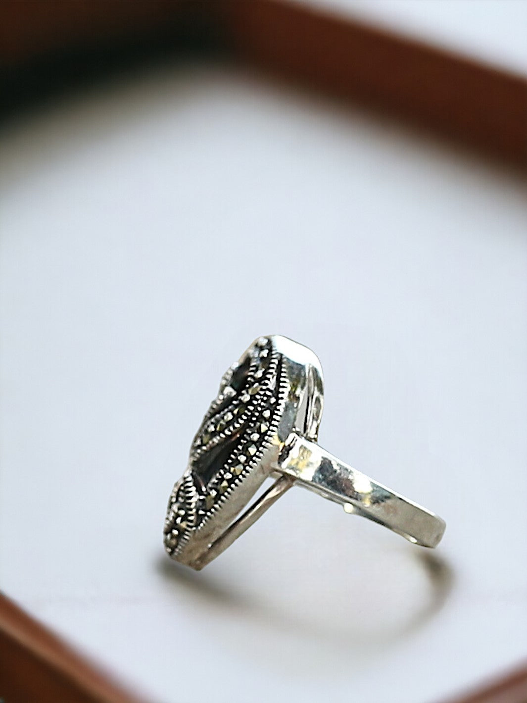 Diamond Shape Abalone Shell Ring - PSA Jewels