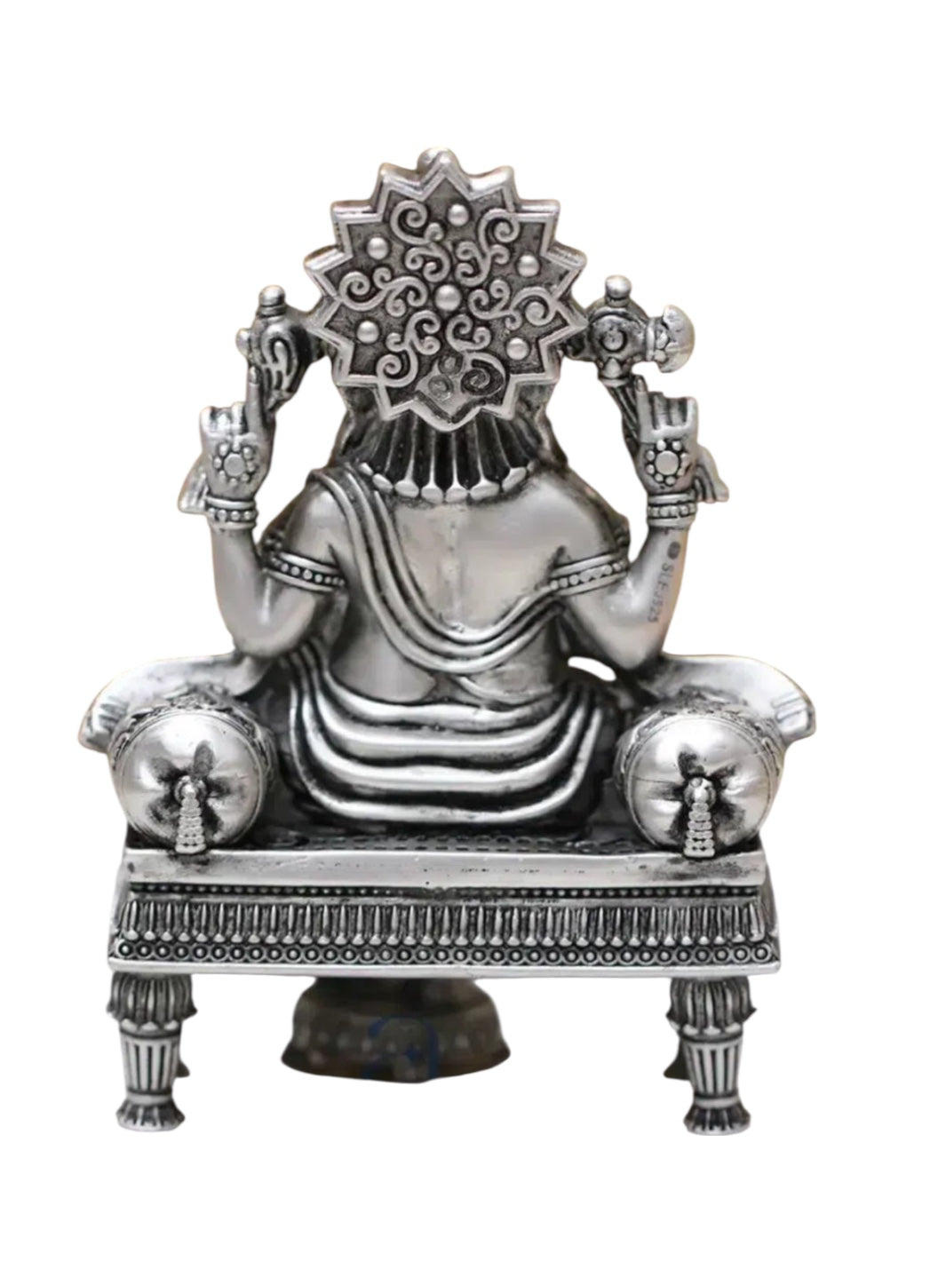 Lord Ganesh Pure Antique Silver Idol