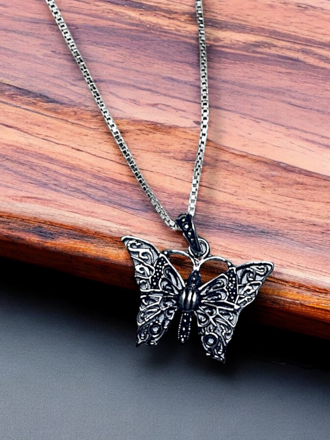 Butterfly Pendant With Chain - PSA Jewels