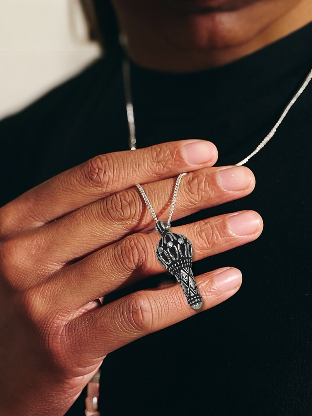 Bajrang Bali Hanuman Gada Pendant with chain - PSA Jewels