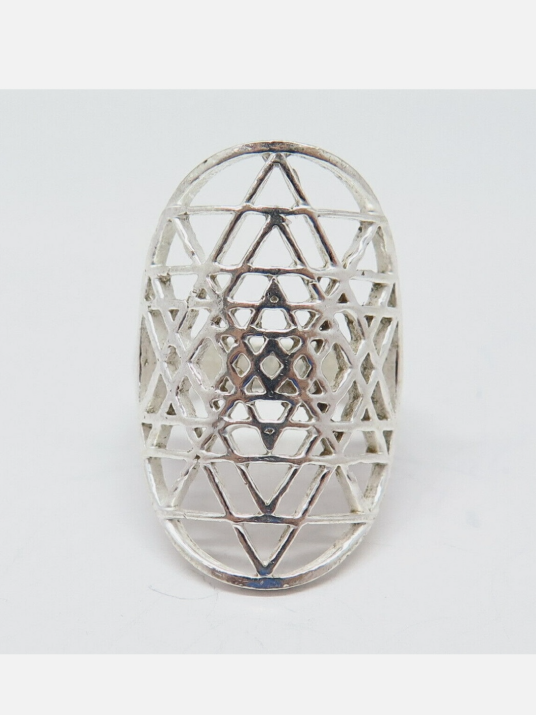 Yantra Meditation Pure Silver Ring - PSA Jewels