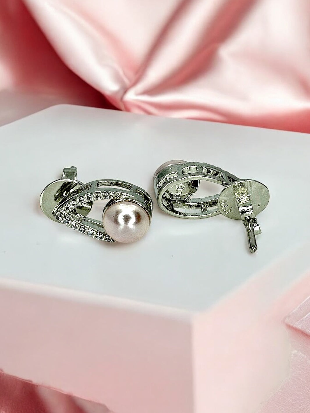 Dainty Pearl Silver Earring - PSA Jewels