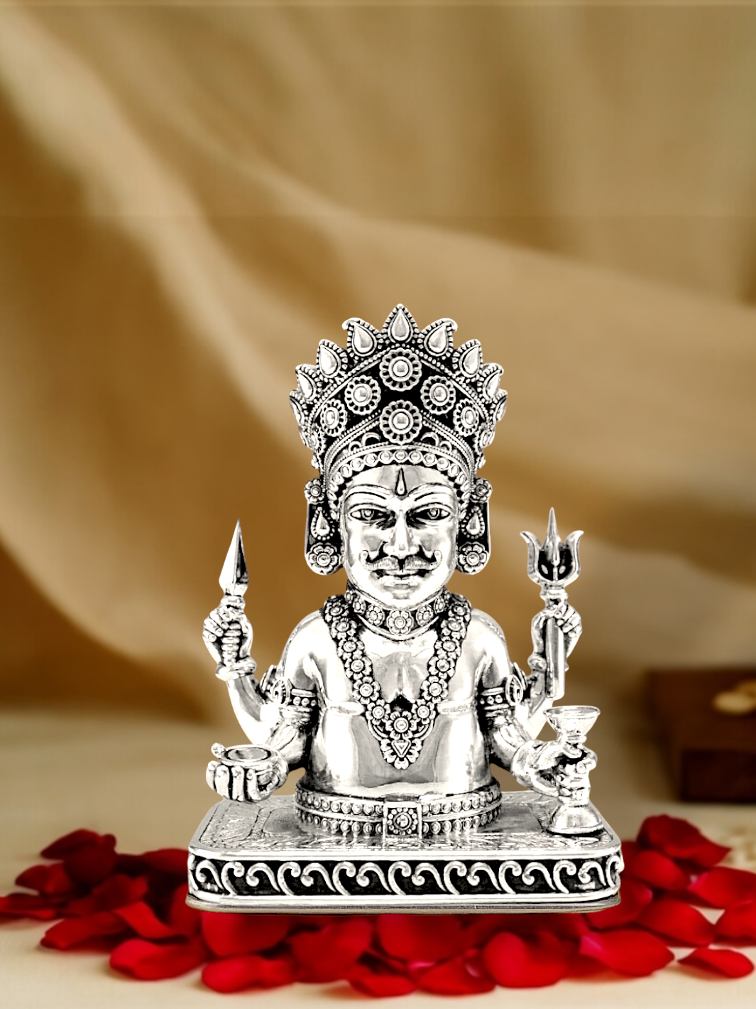 Pure Silver Antique Nakoda Bheruji