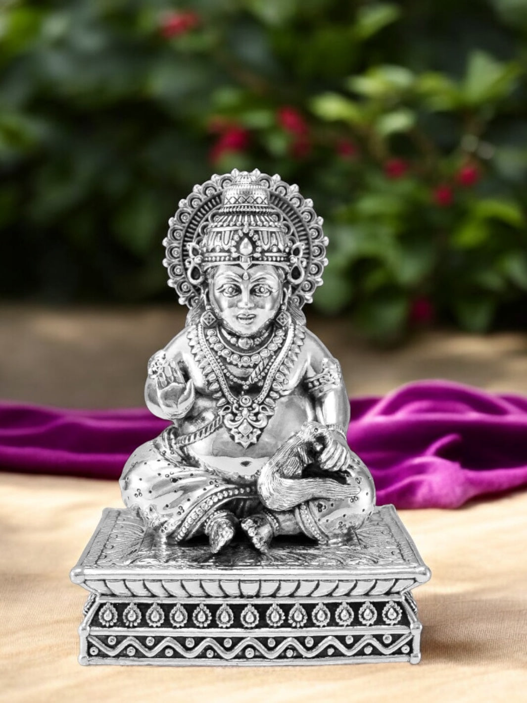 Pure Silver Kuber Bhandari Idol
