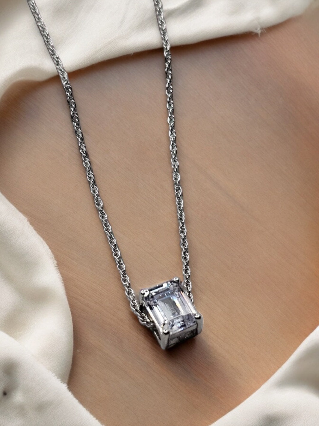 Sterling Silver Fair and Square Pendant - PSA Jewels