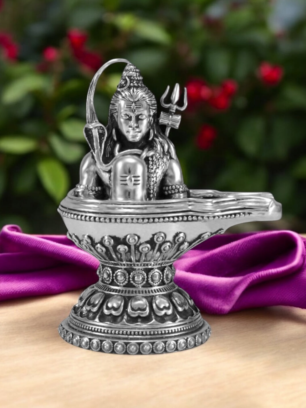 Pure Silver Shiva Lingum