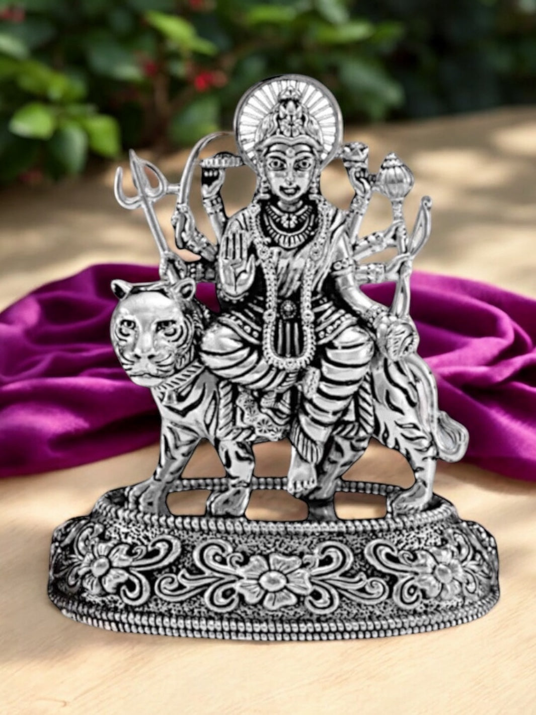 Pure Silver Durga Maa Idol