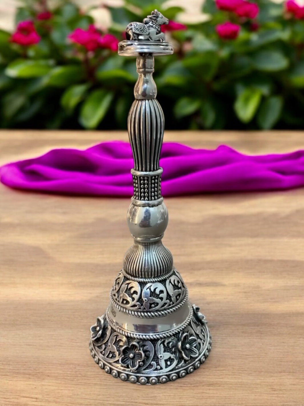 Pure Silver 3D Nandi Bell