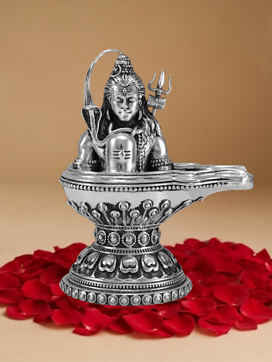 Pure Silver Antique Shiva Lingum
