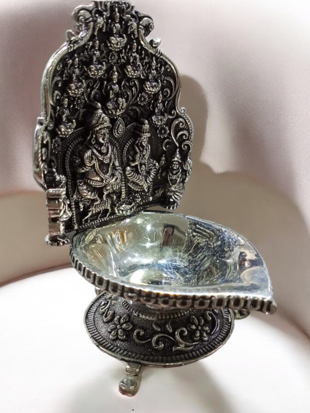 Pure Silver Kubera Kamakshi Deepam - PSA Jewels