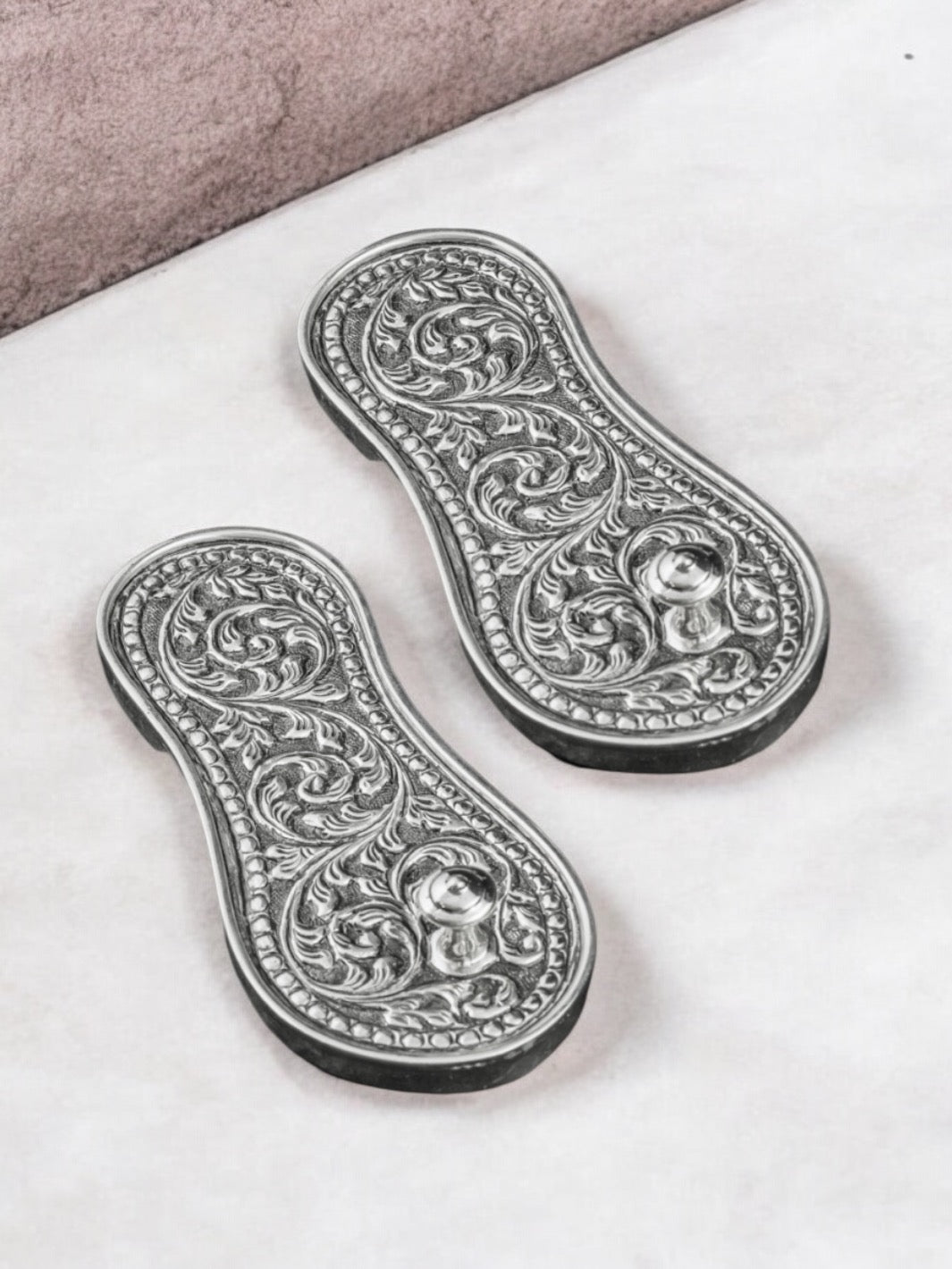 Silver Antique Charan Paduka - PSA Jewels