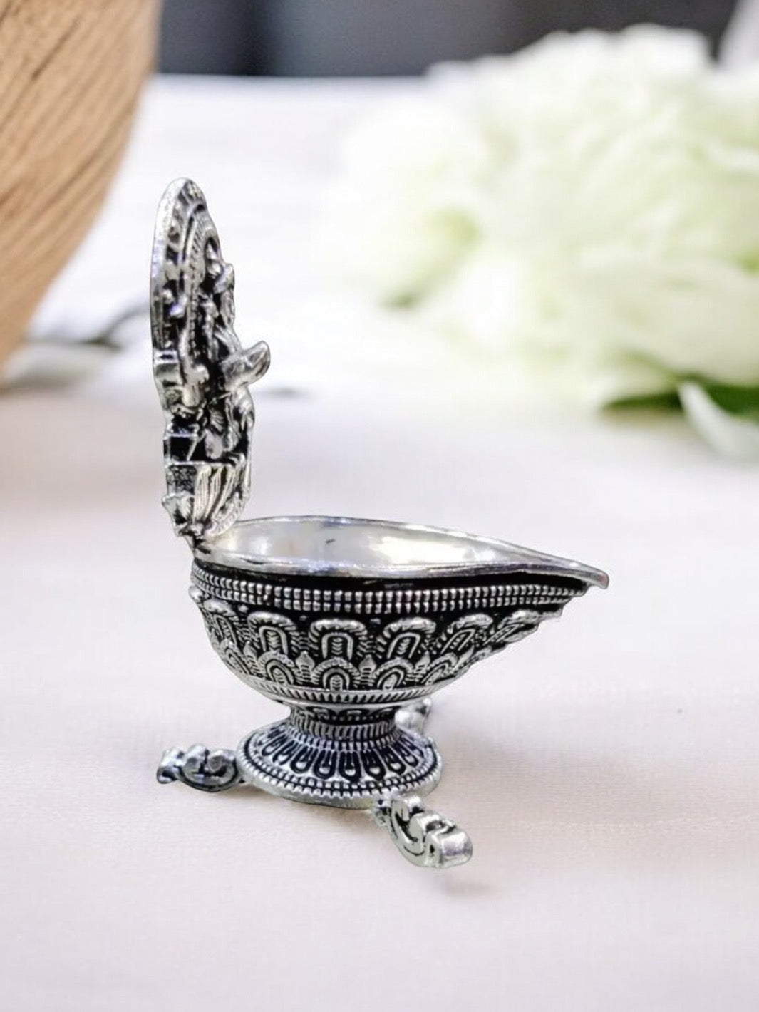 Pure Silver Kamakshi Deepam - PSA Jewels