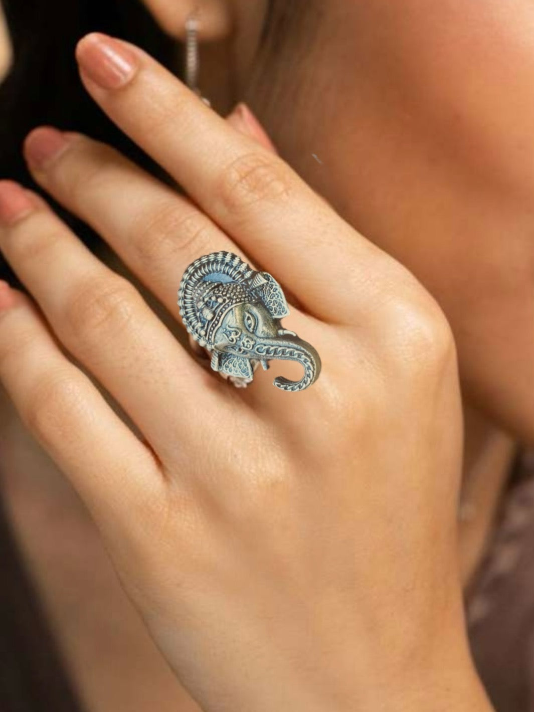 Silver Ganesha Ring - PSA Jewels