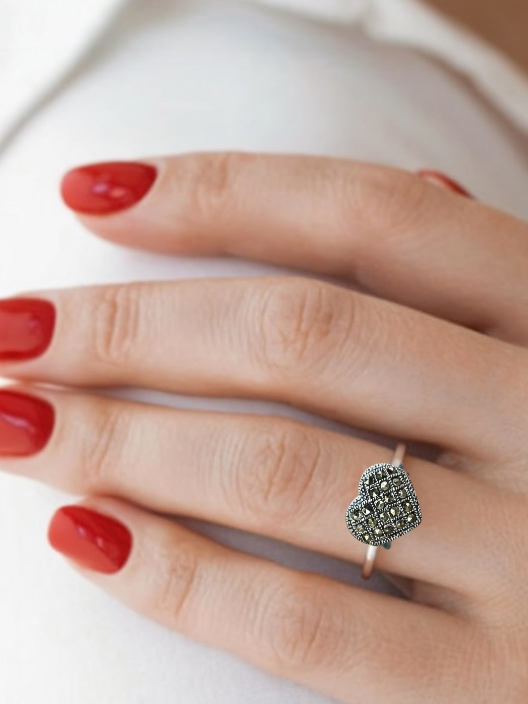 Heart Silver Ring - PSA Jewels