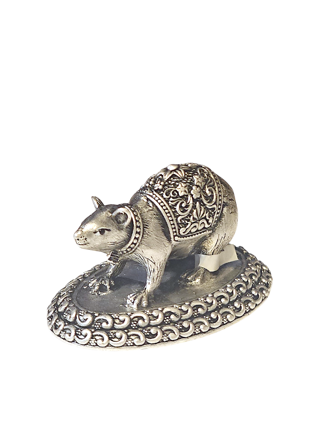 Pure Silver Anti Finish Solid Chuha/Mushakraj Idol - PSA Jewels