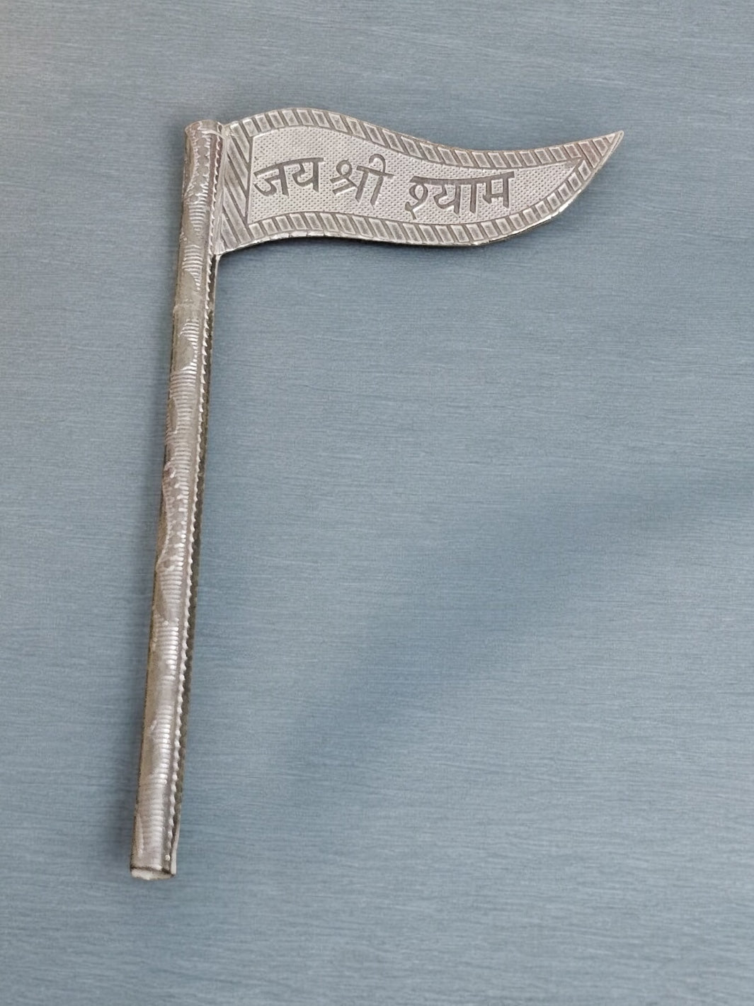 Pure Silver Jai Shree Shyam jhanda/Flag - PSA Jewels