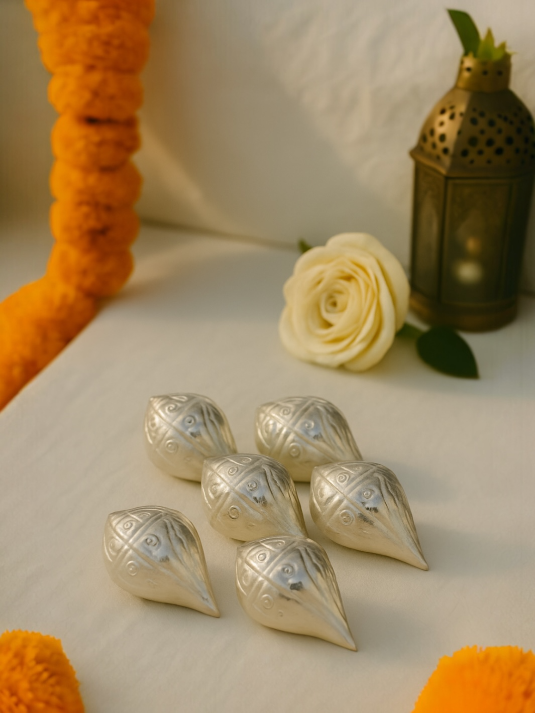 Small Silver Nariyal/ Coconut (5 Pieces)