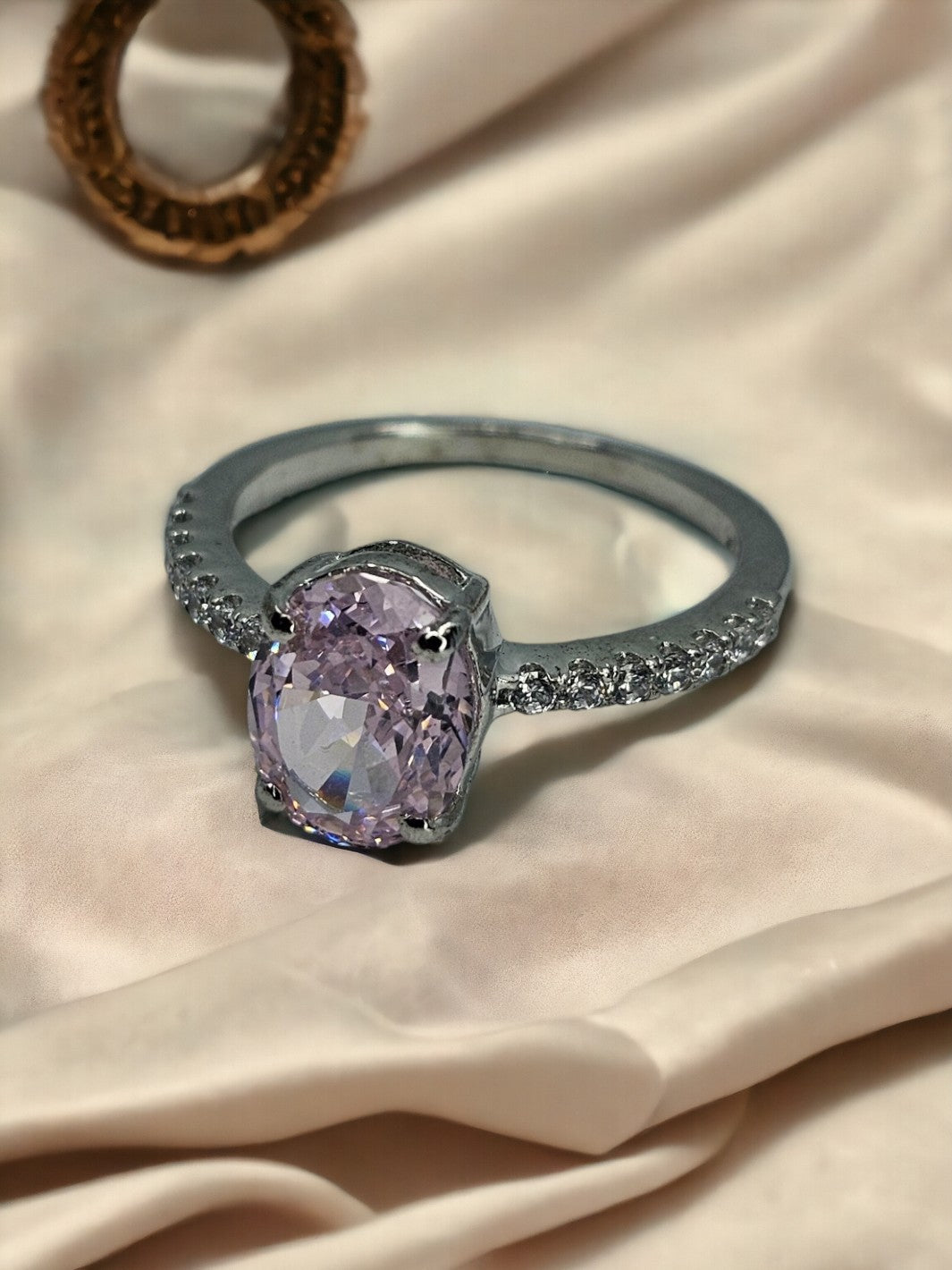 Silver Yellow or Purple Sapphire Ring - PSA Jewels