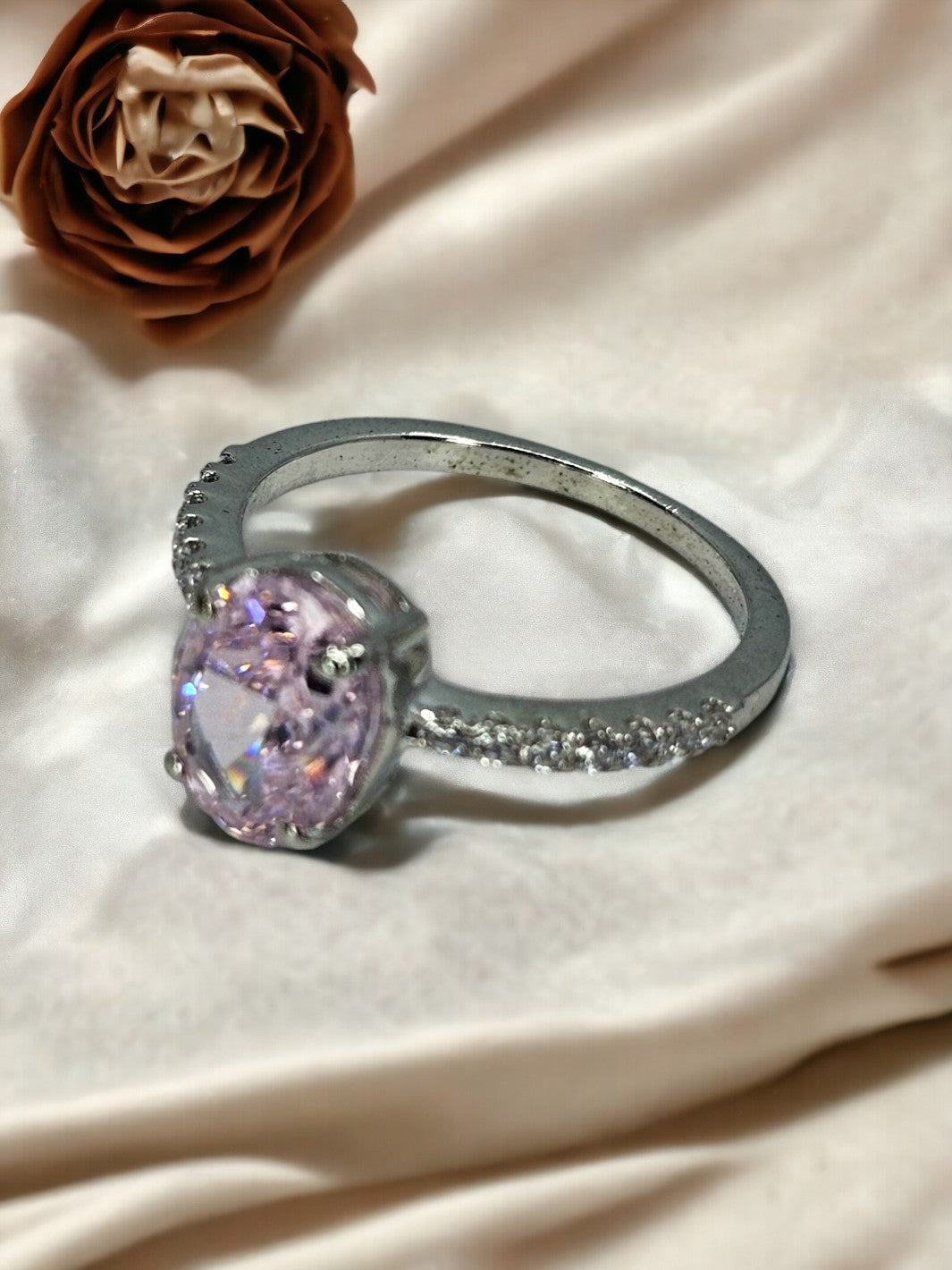 Silver Yellow or Purple Sapphire Ring - PSA Jewels