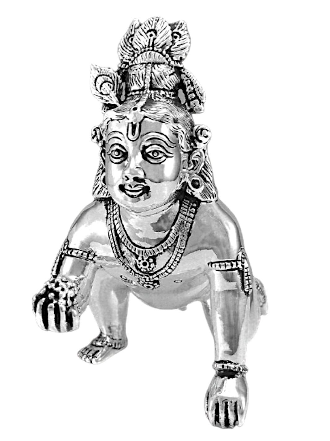 Pure Silver Bal Gopal Krishna Idol