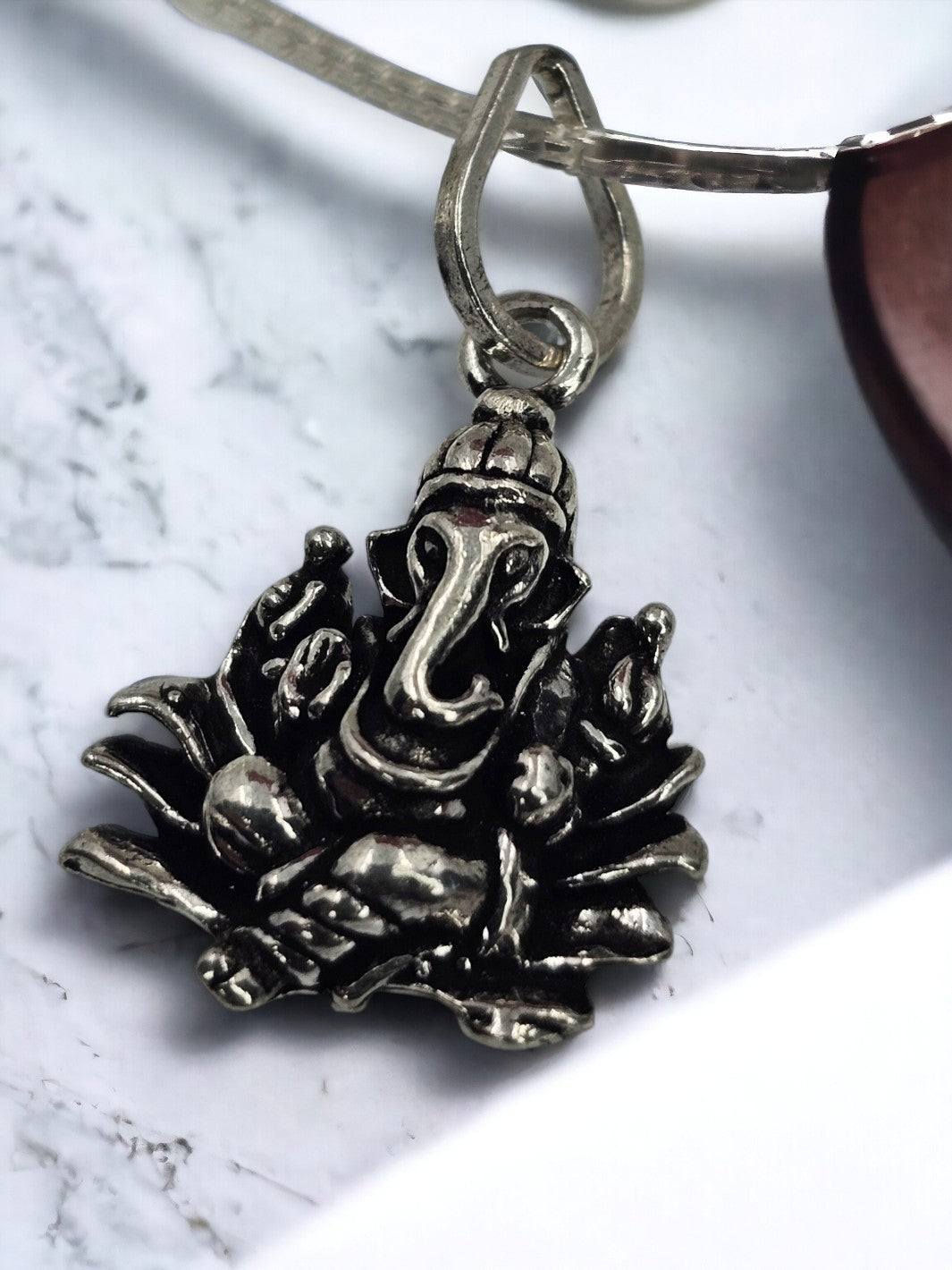 Ganesha Silver Pendant with chain