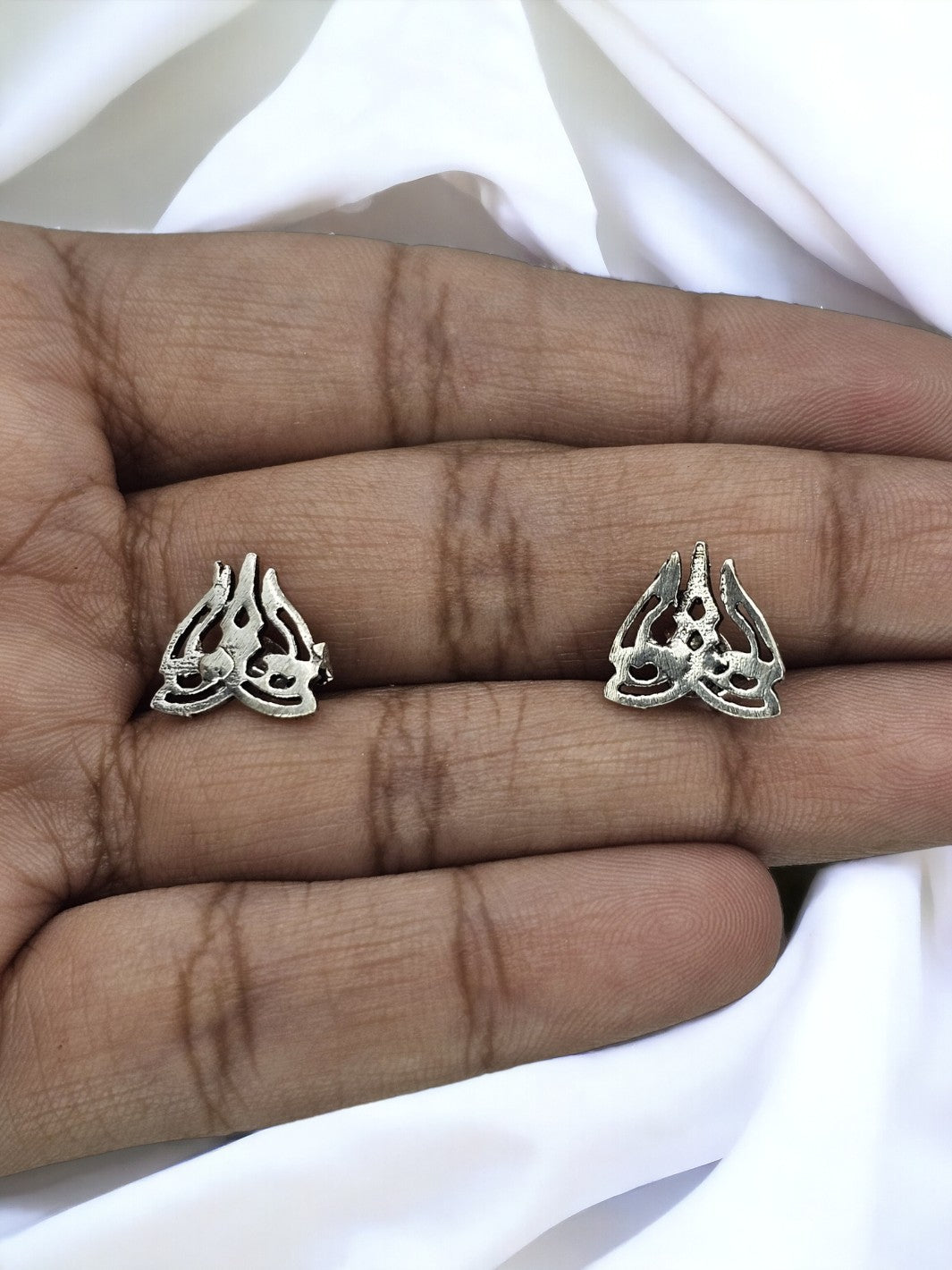 Trident Silver Stud