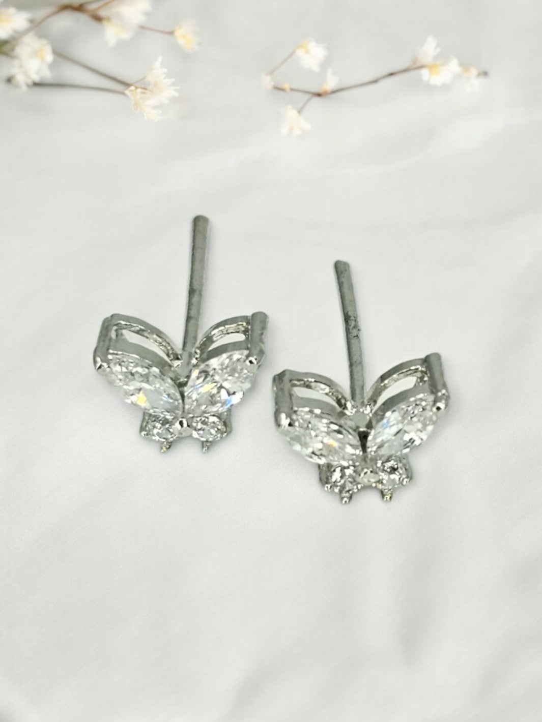 Butterfly Silver Earring