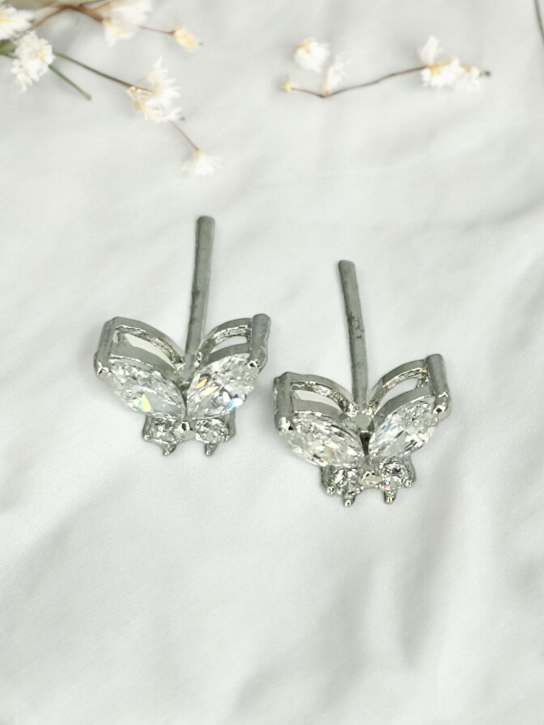 Butterfly Silver Earring