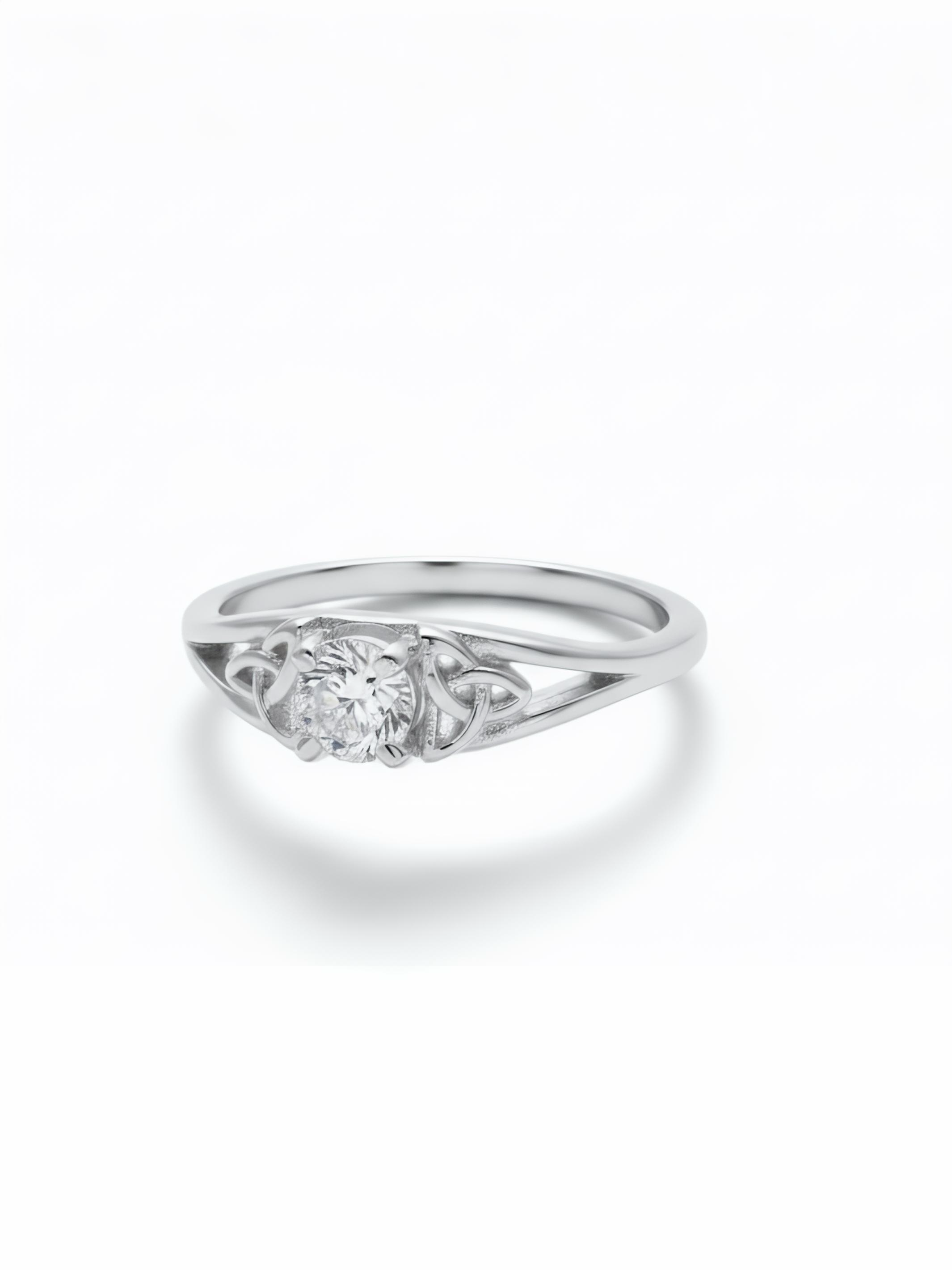 Pure Silver Blossom Patterned  Ring