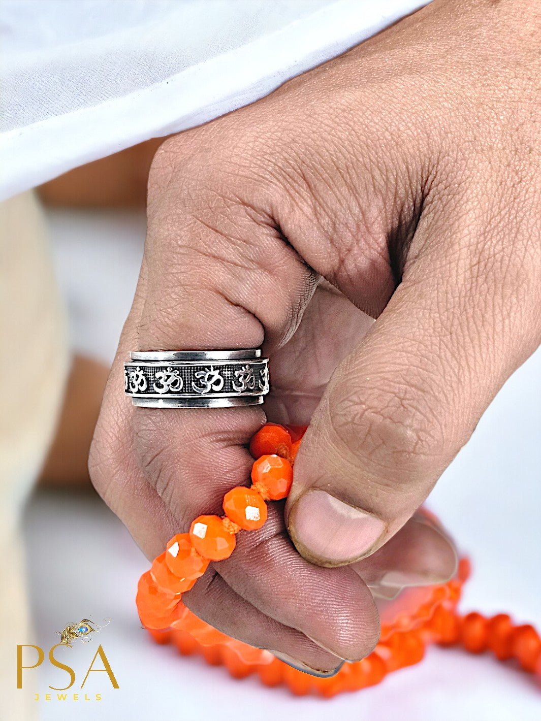 Sanskrit Om Band Ring