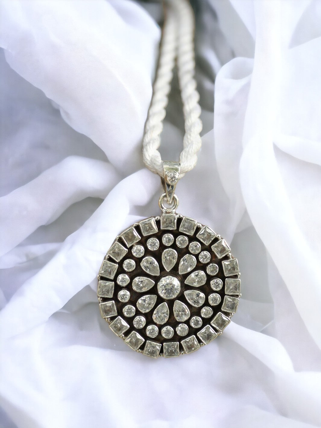 Polki Stone Cut Pendant - PSA Jewels