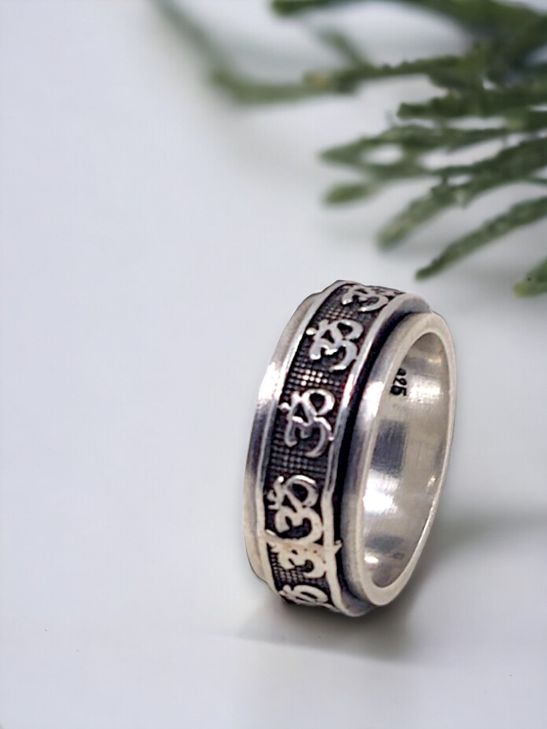Sanskrit Om Band Ring